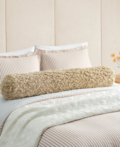 UGG® Shira Textured Bolster, 48" x 8" - Mustard Seed