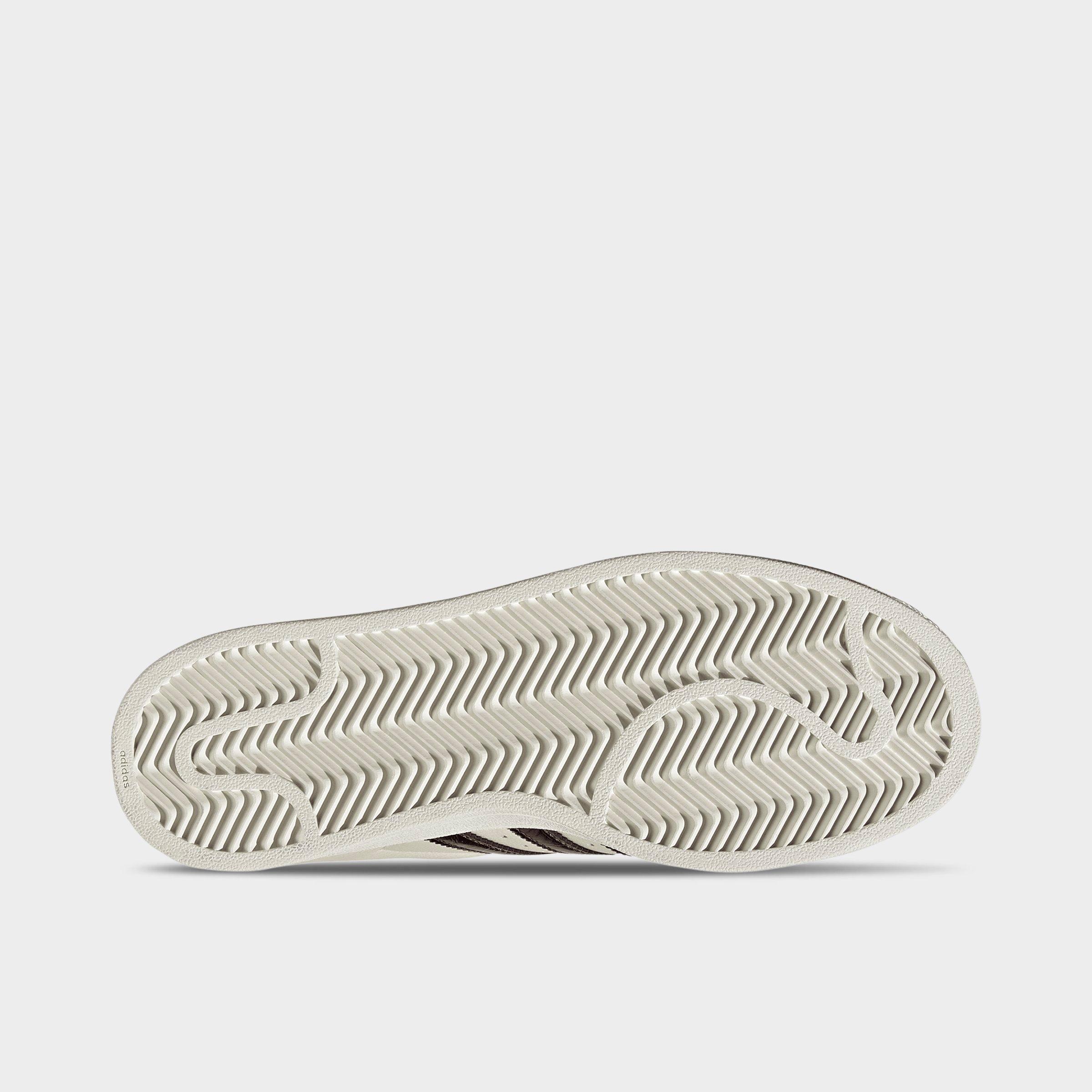 Women's adidas Originals Superstar II Casual Shoes - Off White/Maroon/Gold Metallic - Bottom view