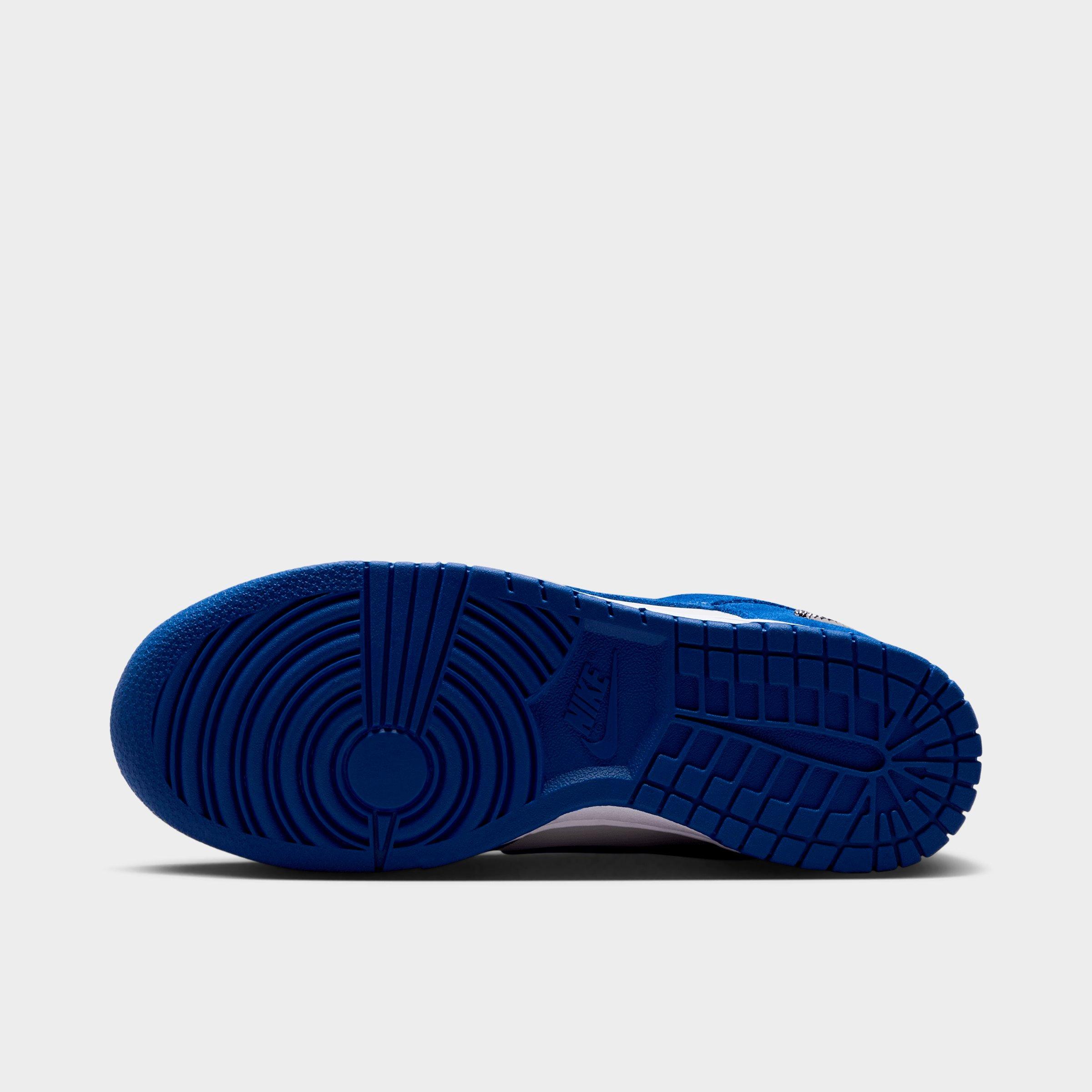 Women's Nithtke Dunk Low Mini Swoosh Casual Shoes - Old Royal/Photon Dust/White/Old Royal - Bottom view