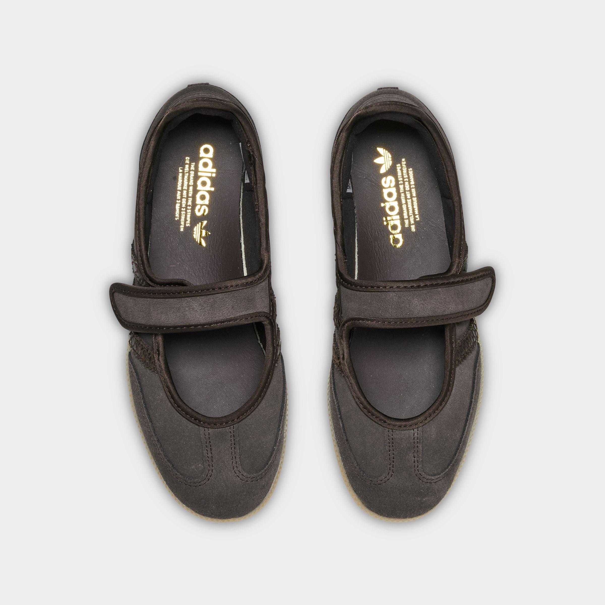 Women's adidas Originals Samba Jane Casual Shoes - Part 2 - Aurora Coffee/Aurora Coffee/Gold Metallic - Top view