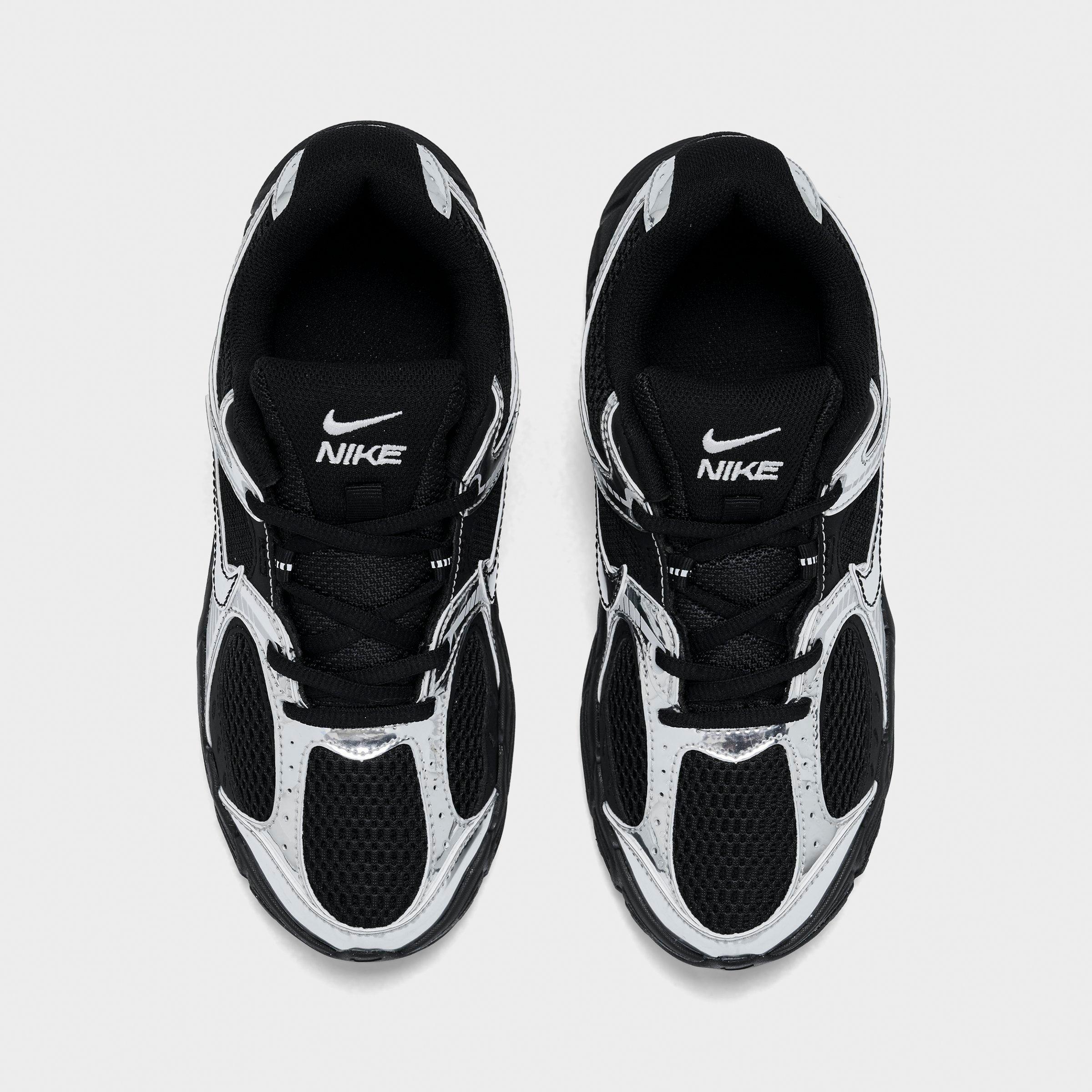 Big Kids' Nithtke V5 RNR Casual Shoes - Black/Metallic Silver - Top view