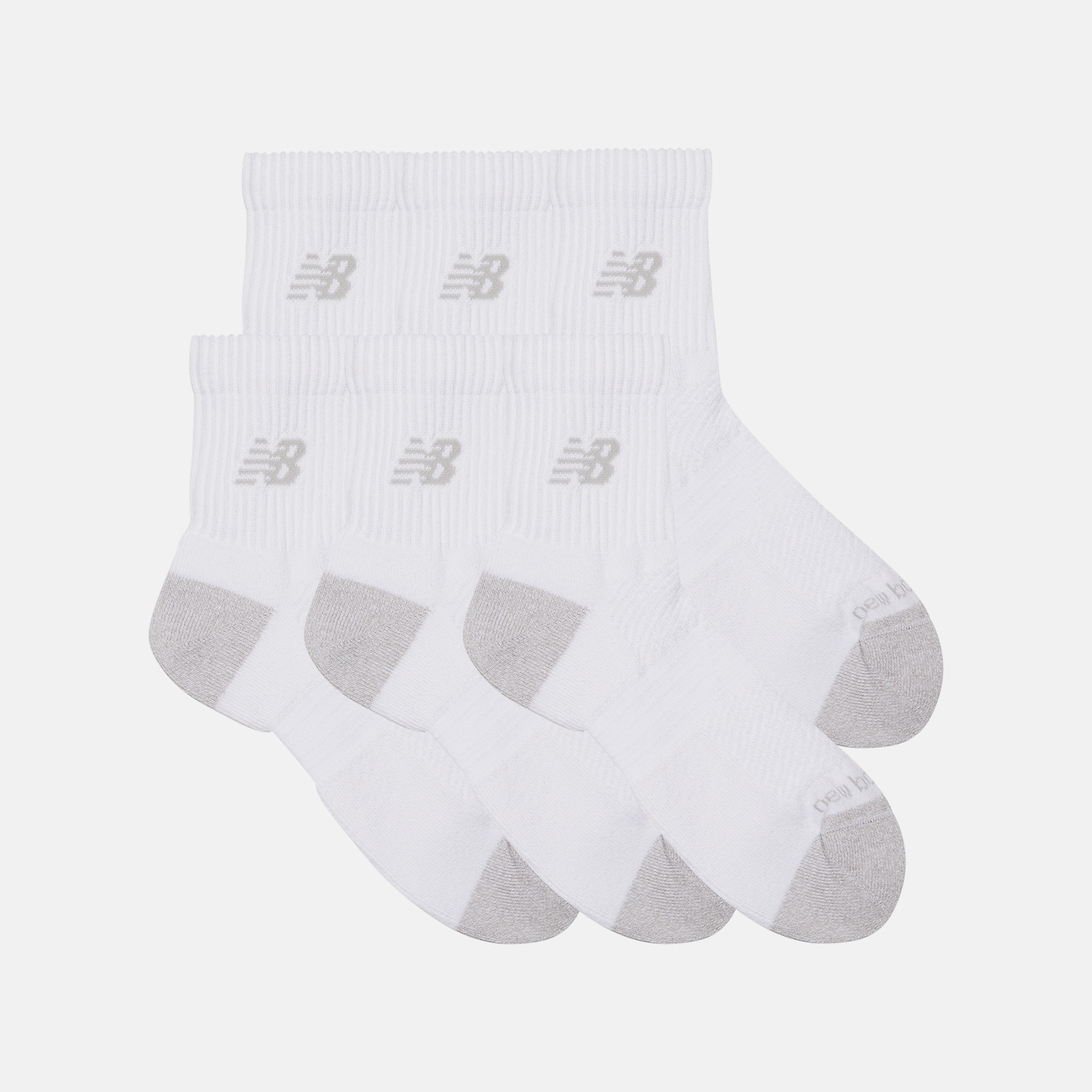 New Balance Active QTR Socks 6 Pack, LAS65202WT
