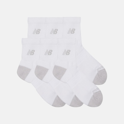 New Balance Active QTR Socks 6 Pack, LAS65202WT