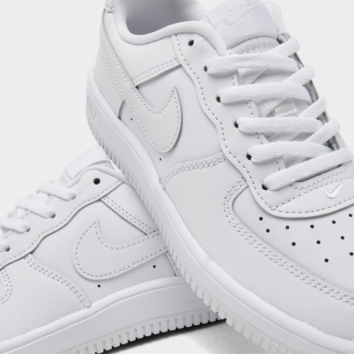 Little Kids' Nike Force 1 Casual Shoes - White/White/White