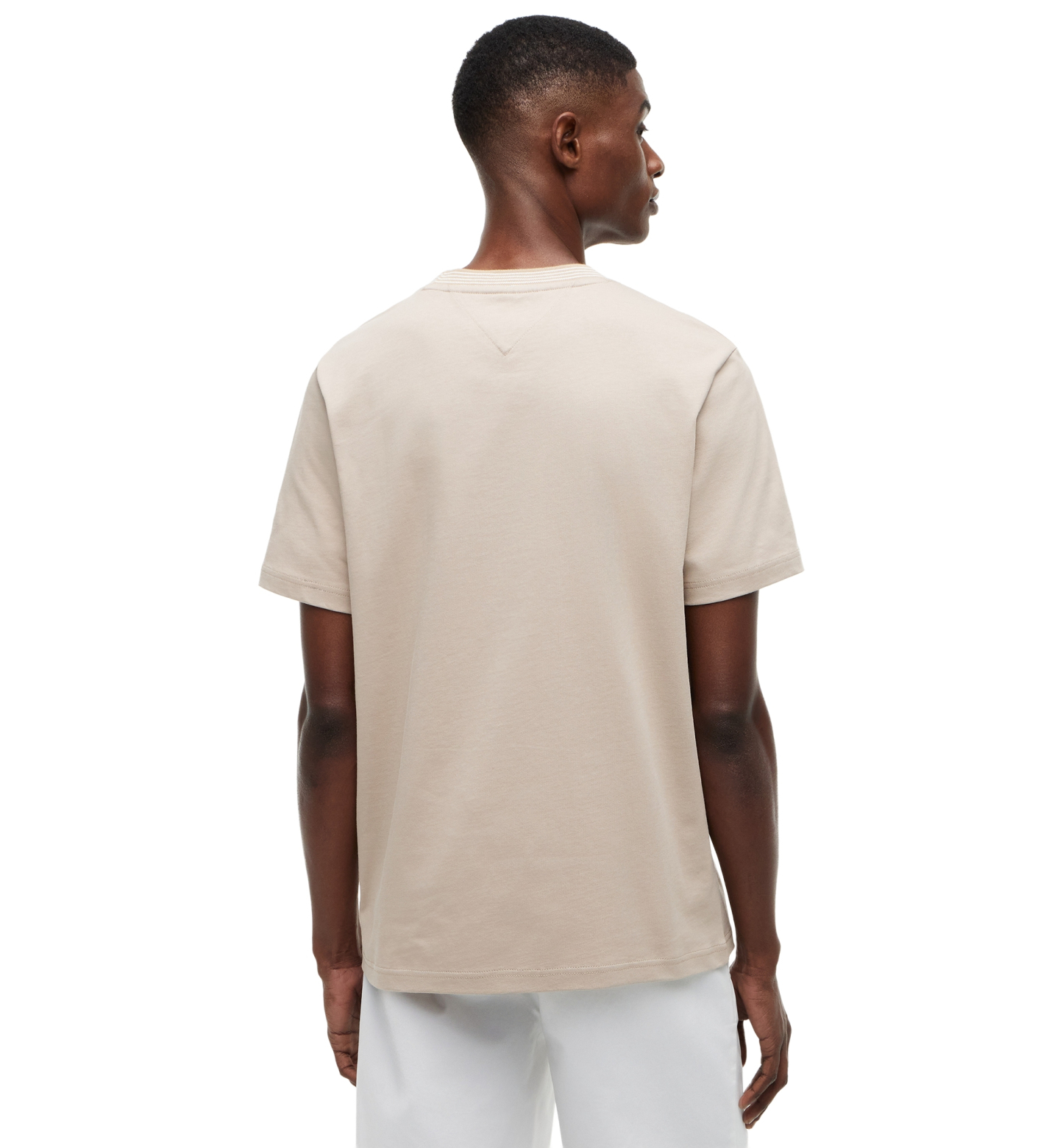 Tommy Hilfiger Men's Embroidery Script Logo T-Shirt - Batique Khaki