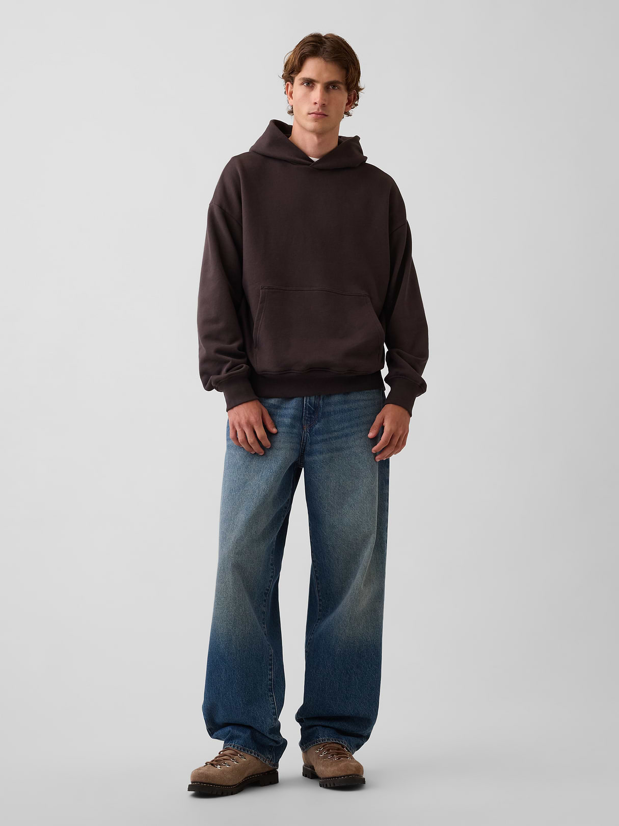 Adult Heavyweight Oversized Hoodie - Terra brown