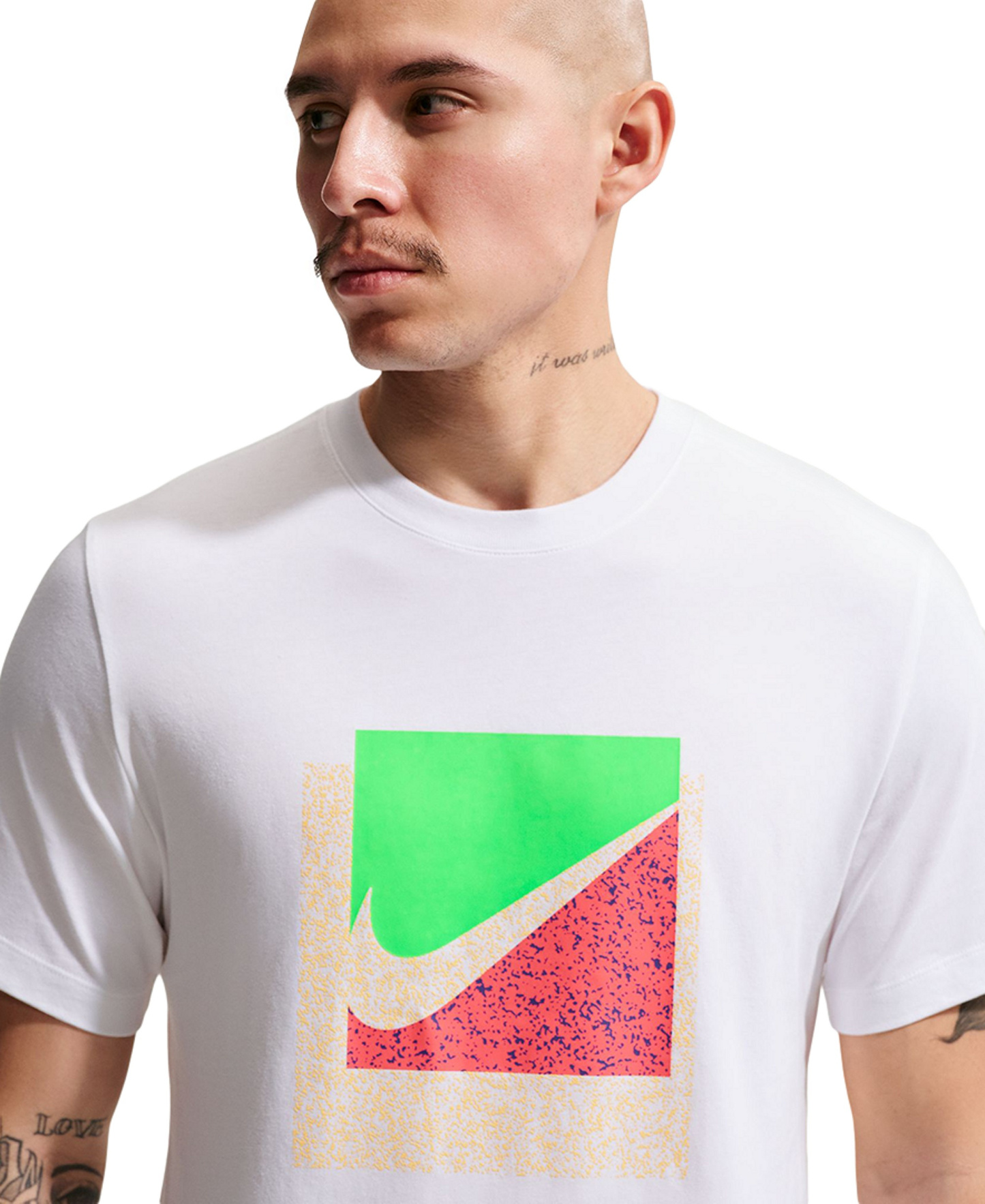 Nike Men's Swoosh Box Graphic T-Shirt - White