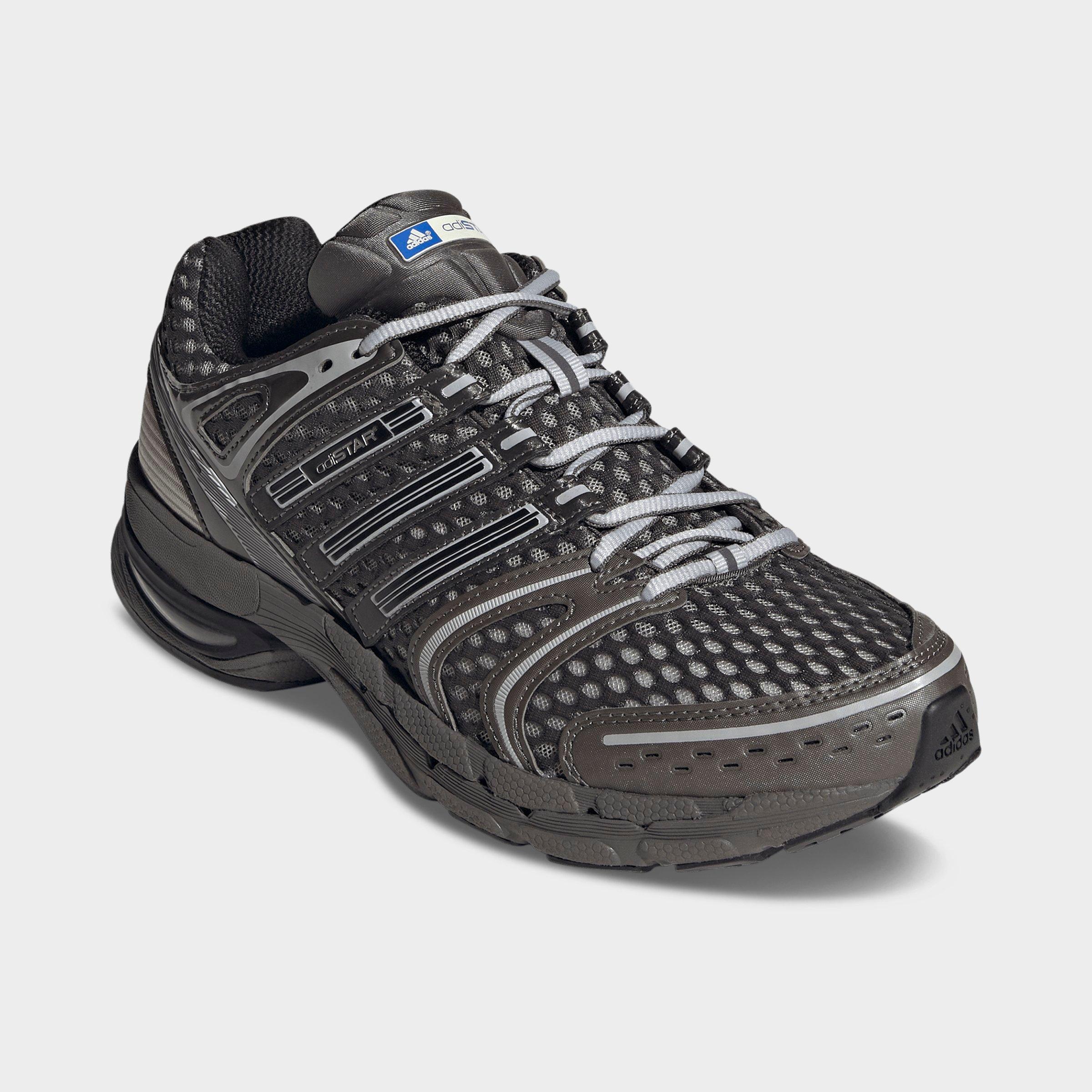 Men's adidas Adistar Control 5 Casual Shoes - Part 1 - Trace Grey Metallic/Core Black/Light Brown - Both shoes facing left