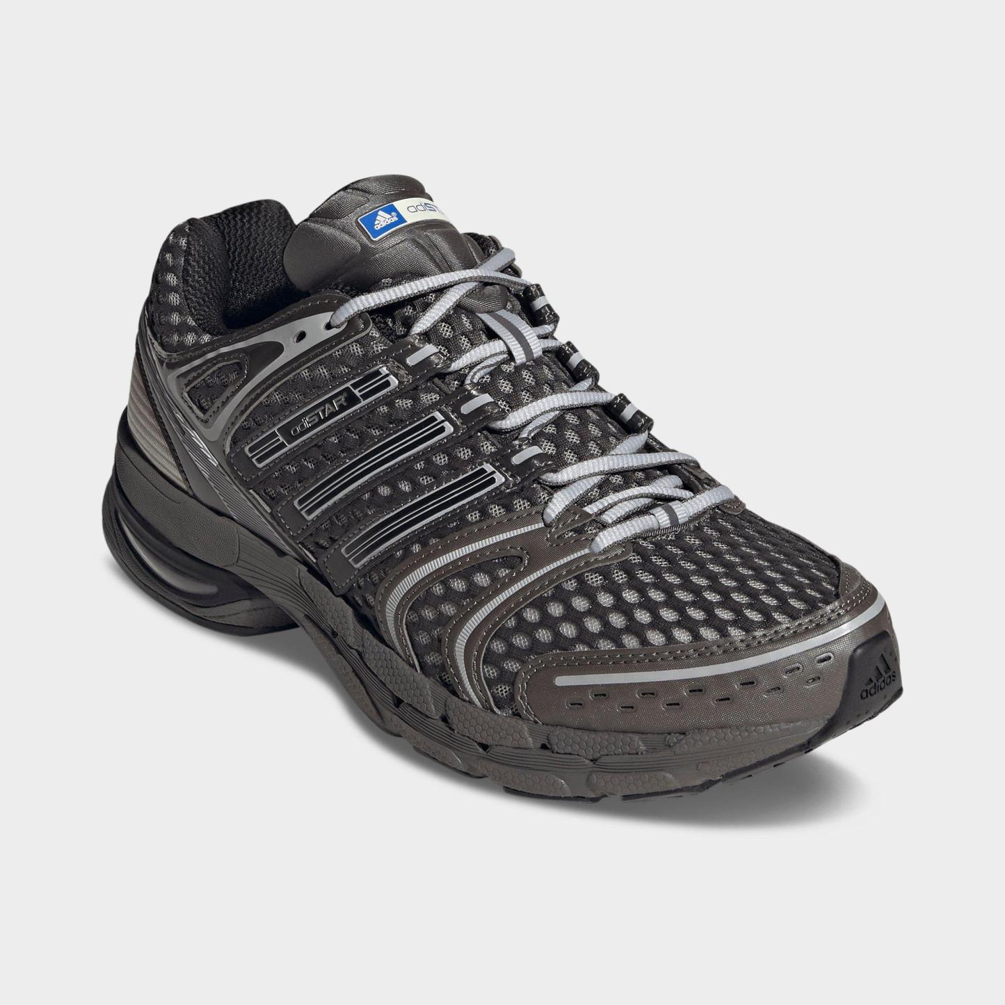 Men's adidas Adistar Control 5 Casual Shoes - Part 1 - Trace Grey Metallic/Core Black/Light Brown - Both shoes facing left