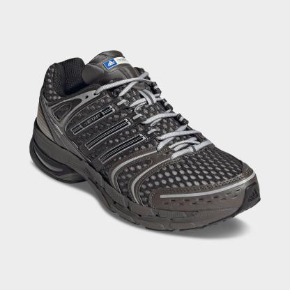 Men's adidas Adistar Control 5 Casual Shoes - Part 1 - Trace Grey Metallic/Core Black/Light Brown - Both shoes facing left