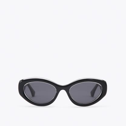 Kurt Geiger London Small Kensington Cat Eye Sunglasses - Black