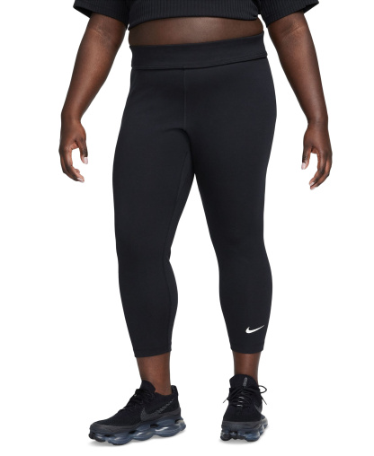 Nike Plus Size Sportswear Classics High-Waisted 7/8 Leggings - Black