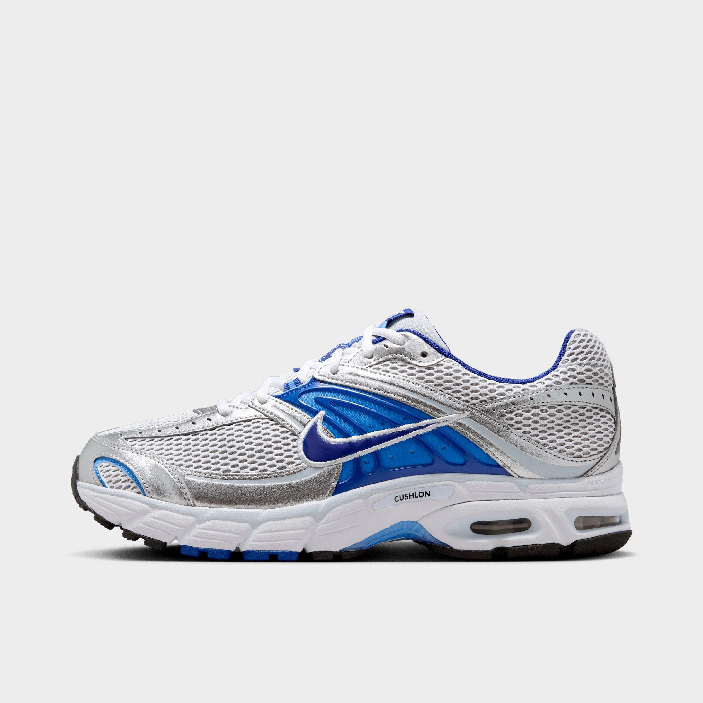 Men's Nithtke Air Max Moto 2K Casual Shoes - White/Wolf Grey/Royal Pulse/Concord - Left shoe facing left. Outside of the shoe.