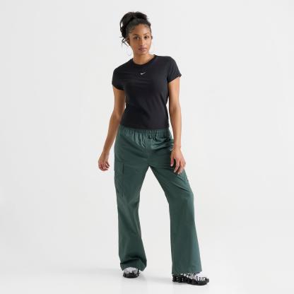 Women's Nike Sportswear Chill Knit Mod Crop T-Shirt - Black