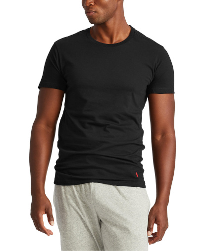 Polo Ralph Lauren Men's 3-Pack Slim Fit Crewneck Undershirt - Andover / Madison / Black