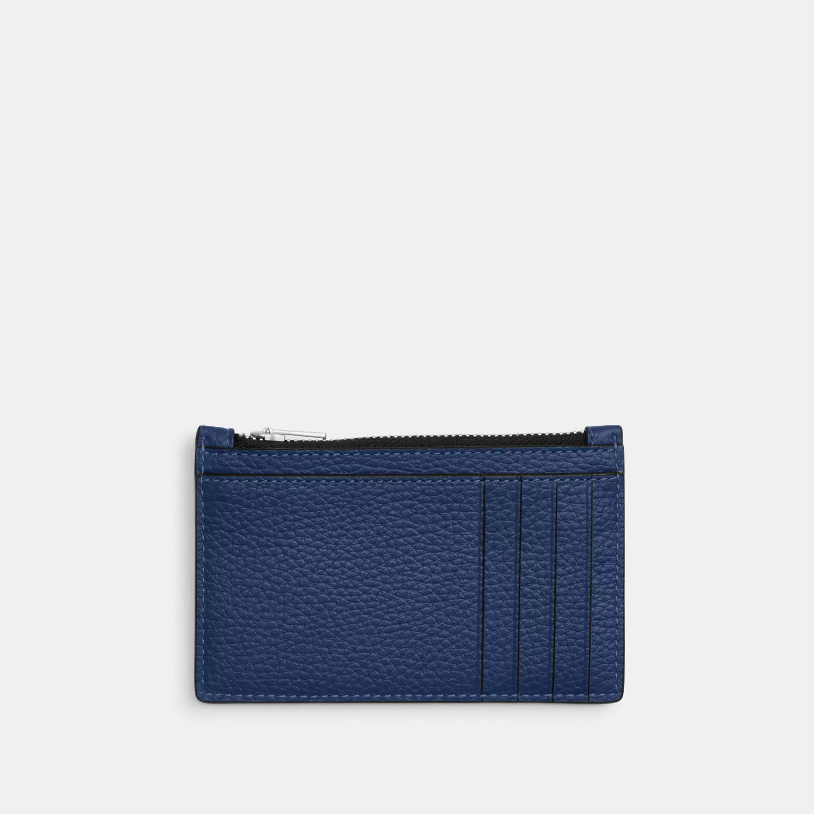 Zip Card Case With Car Print - Silver/Deep Blue Multi - view 2