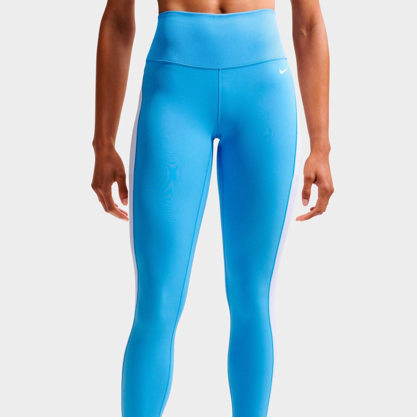 Women's Nithtke One High-Waisted 7/8 Leggings - University Blue/White/White