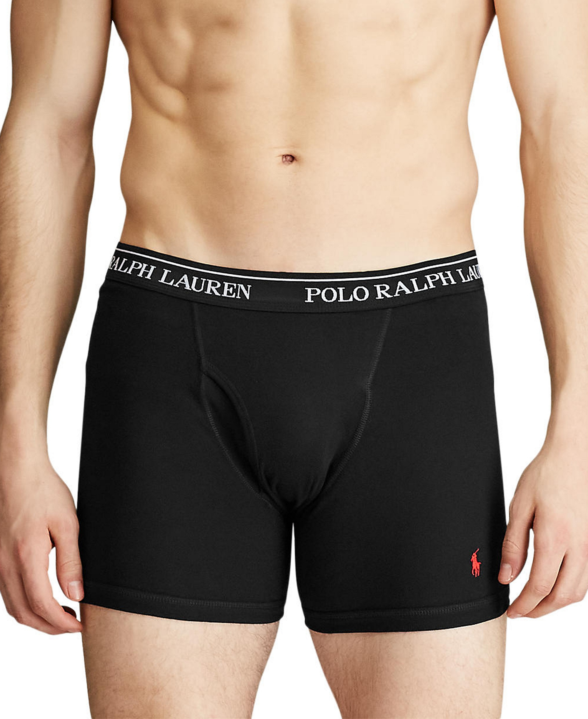 Polo Ralph Lauren Men's 5-Pack Classic Cotton Boxer Briefs - Andover / Polo Black