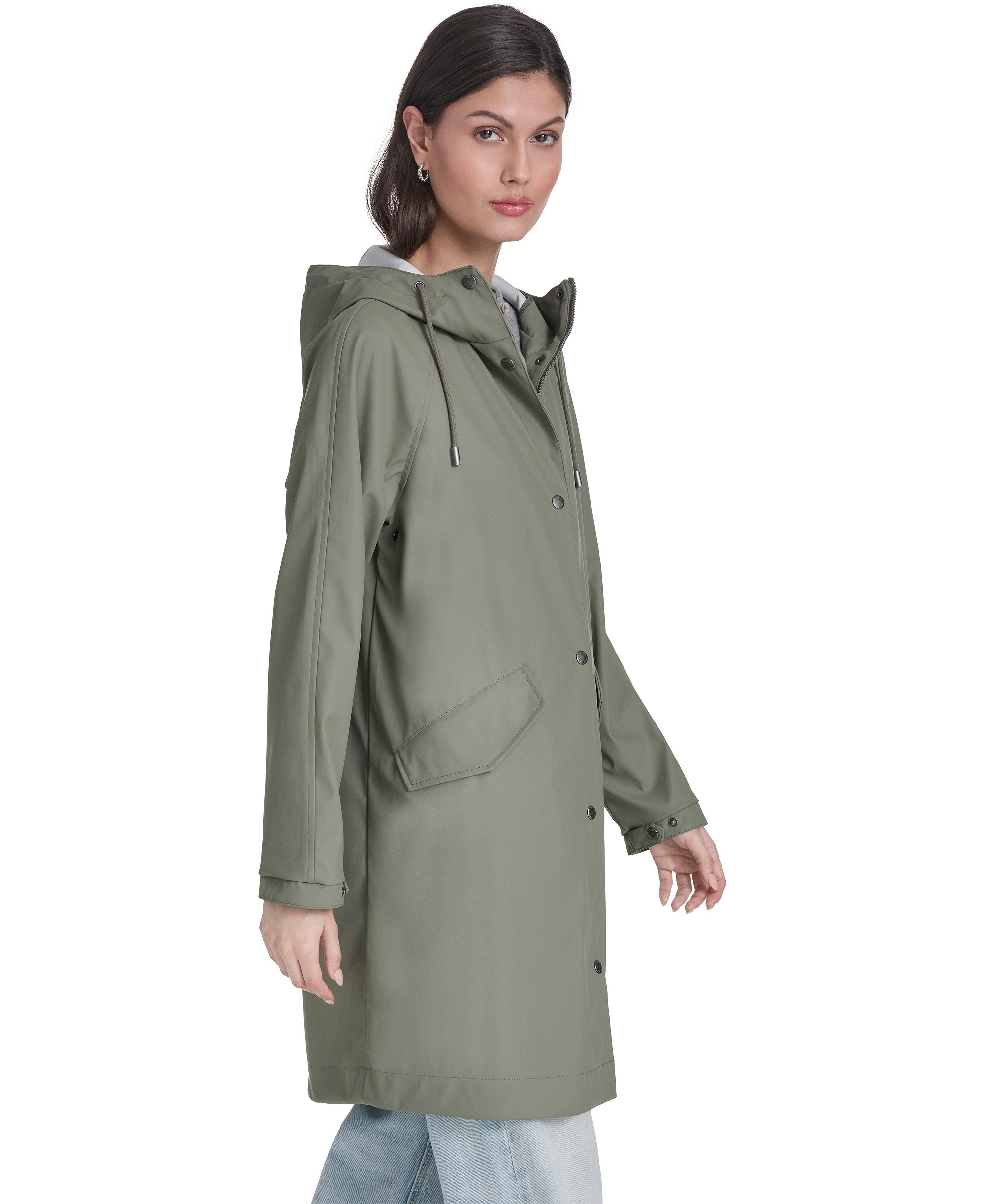 Levi's Women's Raglan Sleeve Rain Jacket - Sage