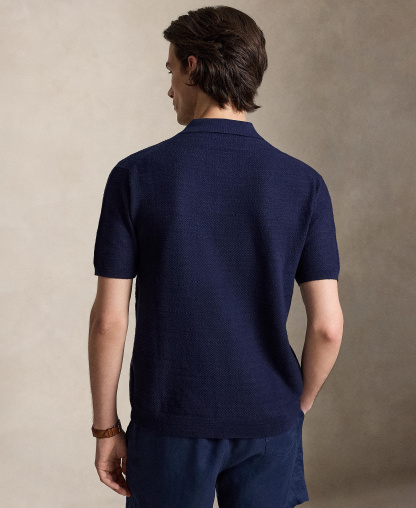Polo Ralph Lauren Men's Cotton-Linen Cardigan Shirt - Bright Navy