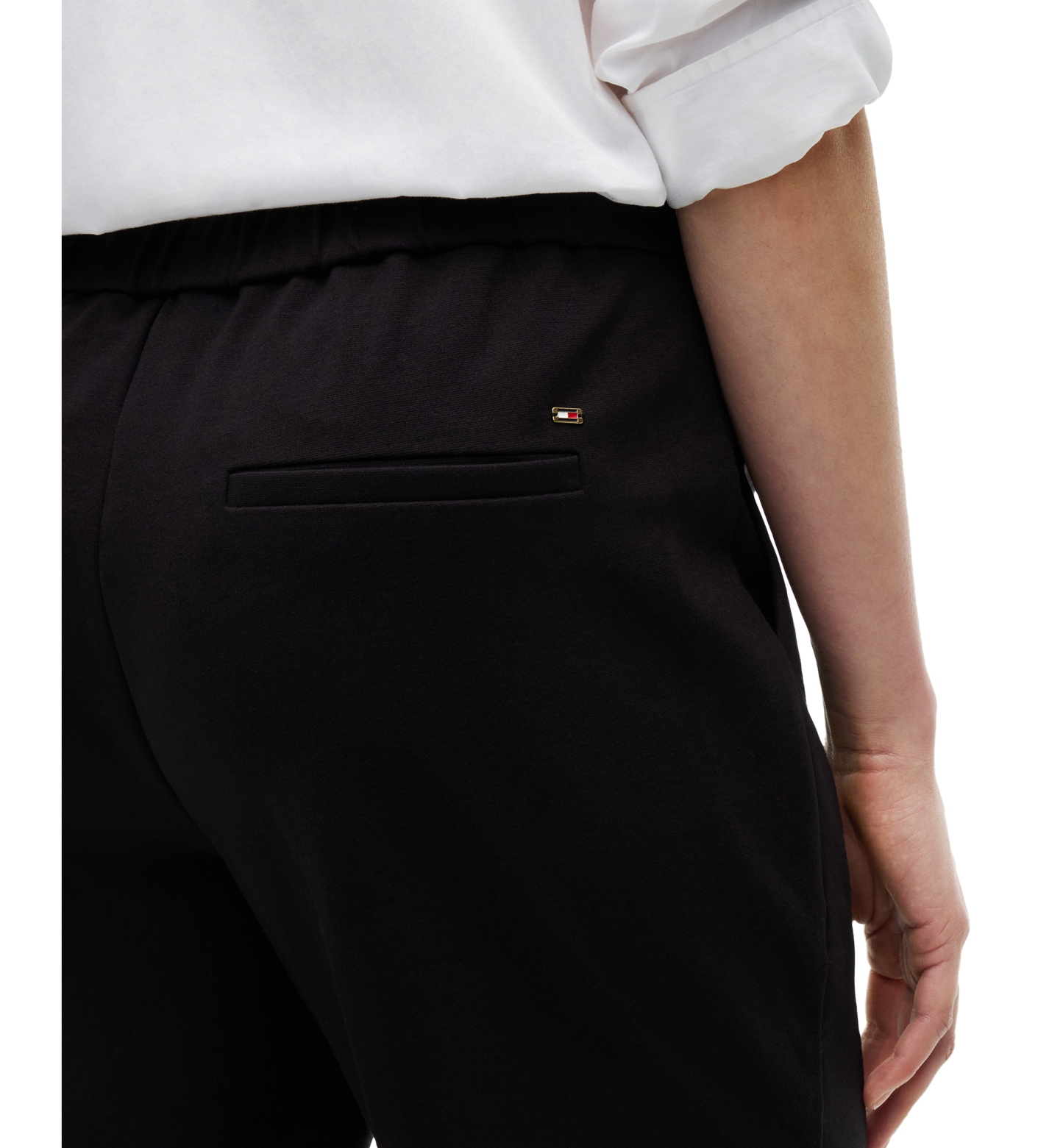 Tommy Hilfiger Women's Straight Slim Pull-On Pants - Black
