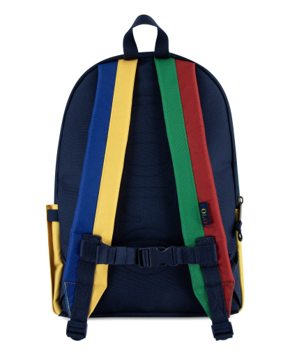 Polo Ralph Lauren Boys' and Girls' Embroidered Pony Color Backpack - Navy/Blue/Multi