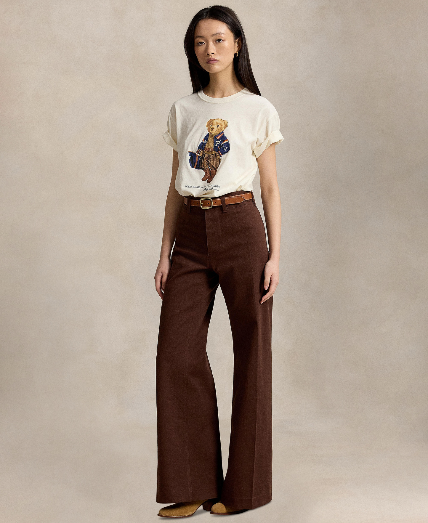 Polo Ralph Lauren Women's Polo Bear Cotton Jersey T-Shirt - Warm White
