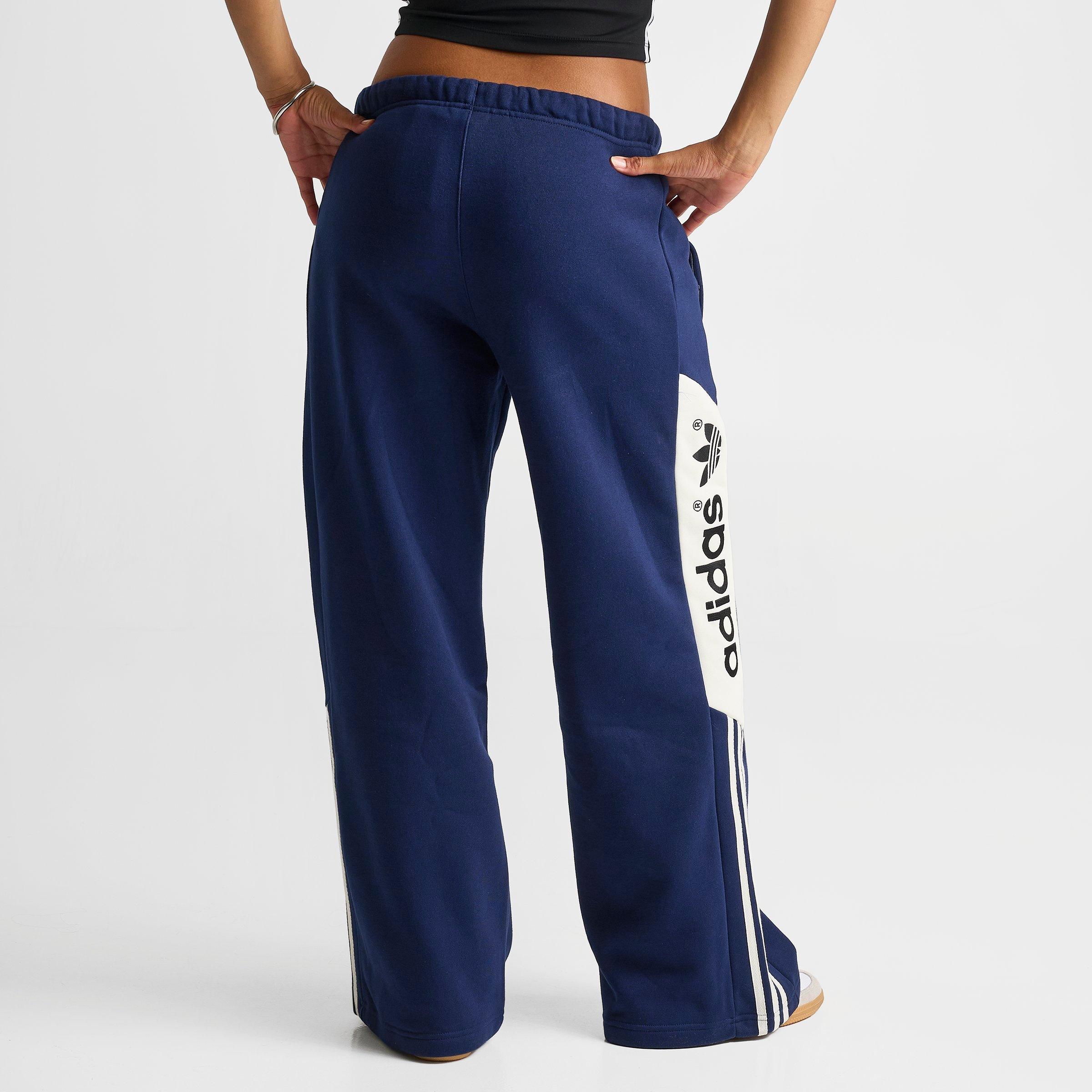 Women's adidas Originals adiSignature NY Wide-Leg Sweatpants - Team Navy Blue