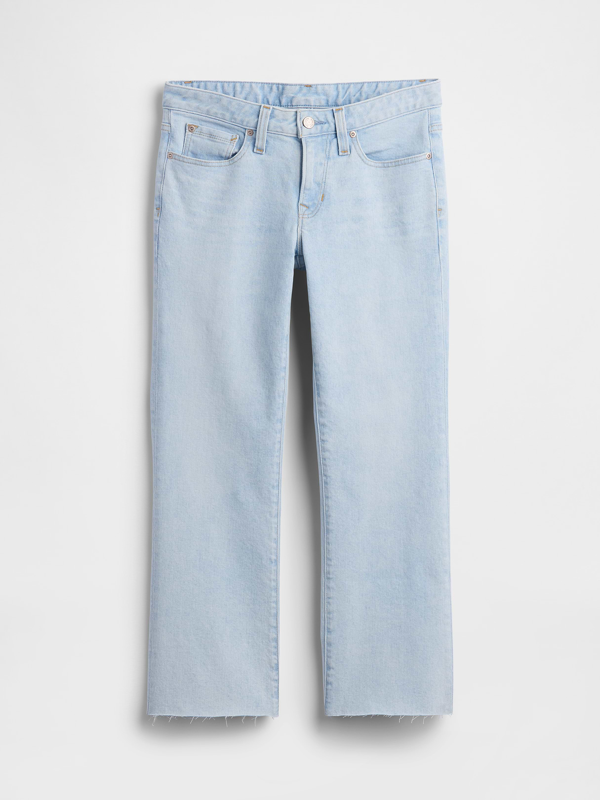 Low Rise Long & Lean Crop Jeans - Light indigo