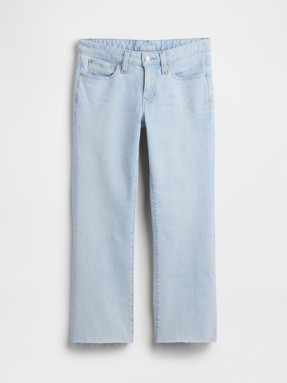 Low Rise Long & Lean Crop Jeans - Light indigo