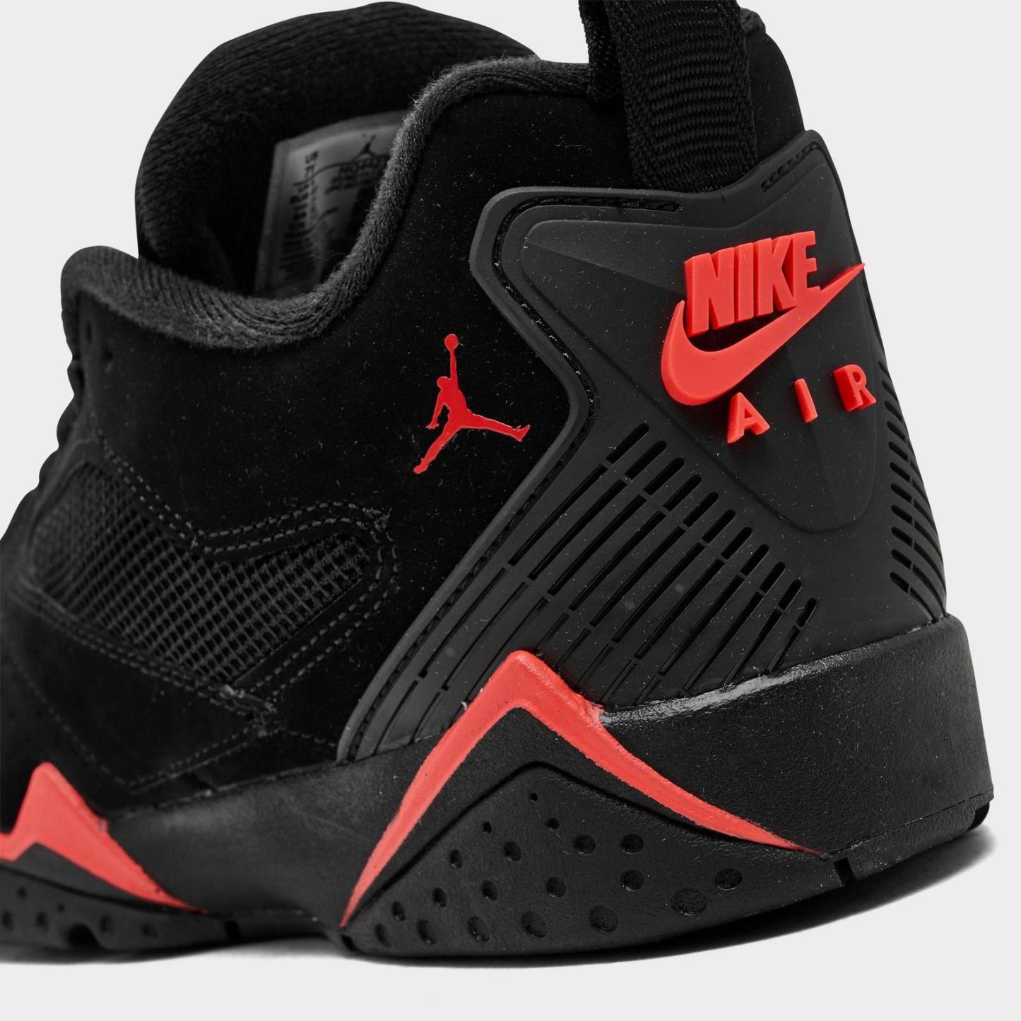Big Kids' Air Jordan MVP 92 Basketball Shoes - Black/Infrared 23 - view 3