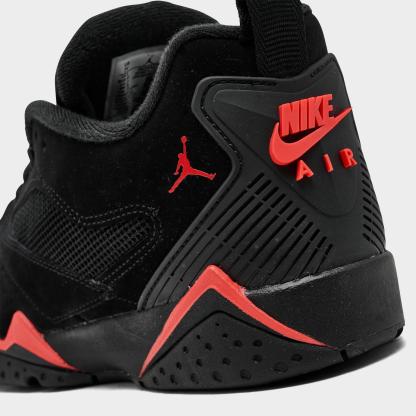 Big Kids' Air Jordan MVP 92 Basketball Shoes - Black/Infrared 23 - view 3