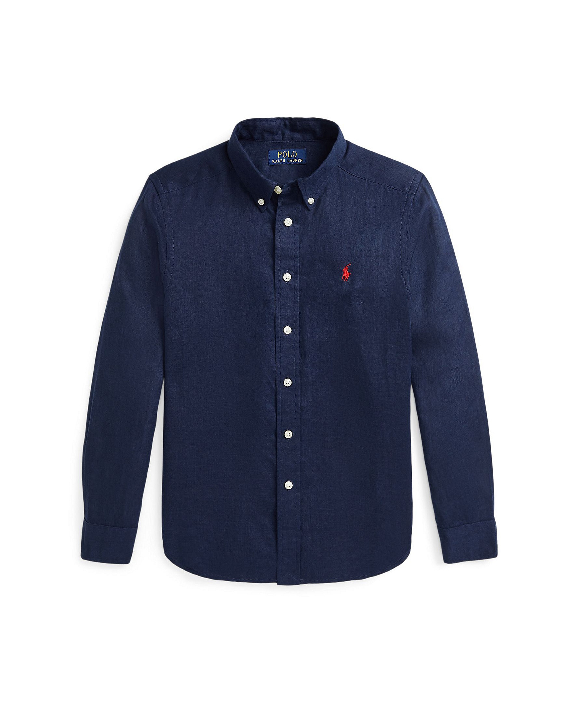 Polo Ralph Lauren Boys' 8-20 Linen Shirt - Newport Navy