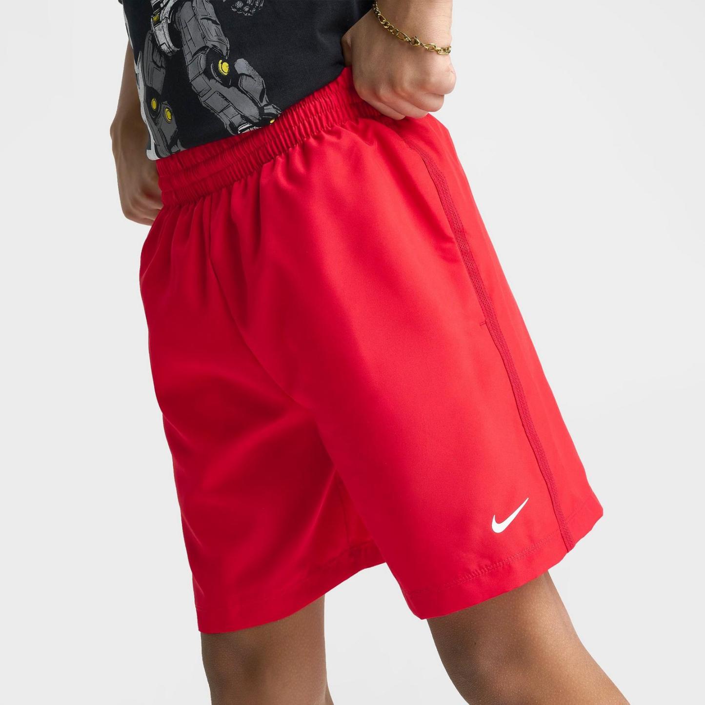 Big Kids' Nike Multi Dri-FIT Training Shorts - University Red/White