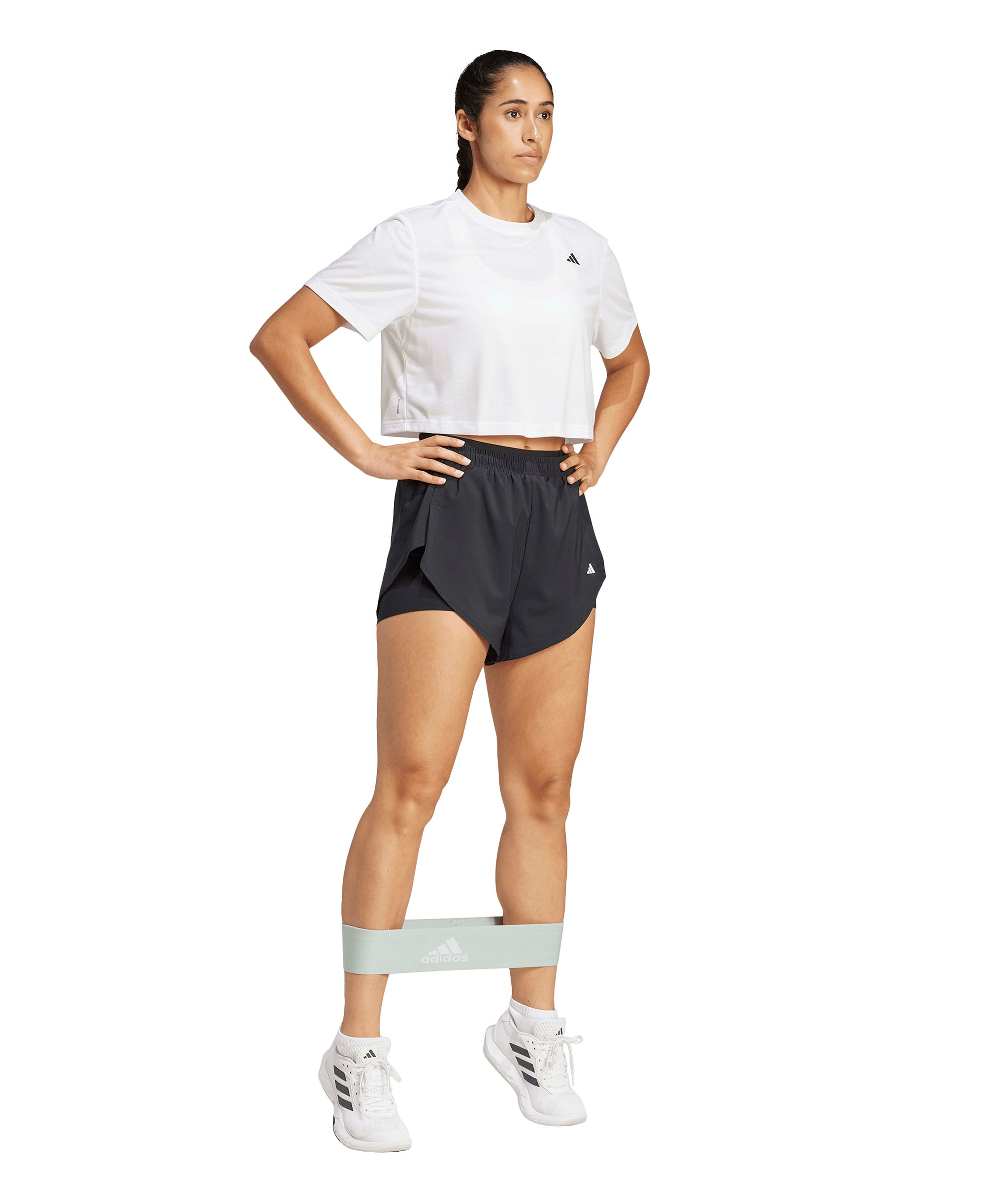 adidas Women's Train Essentials Boxy Workout T-Shirt - White
