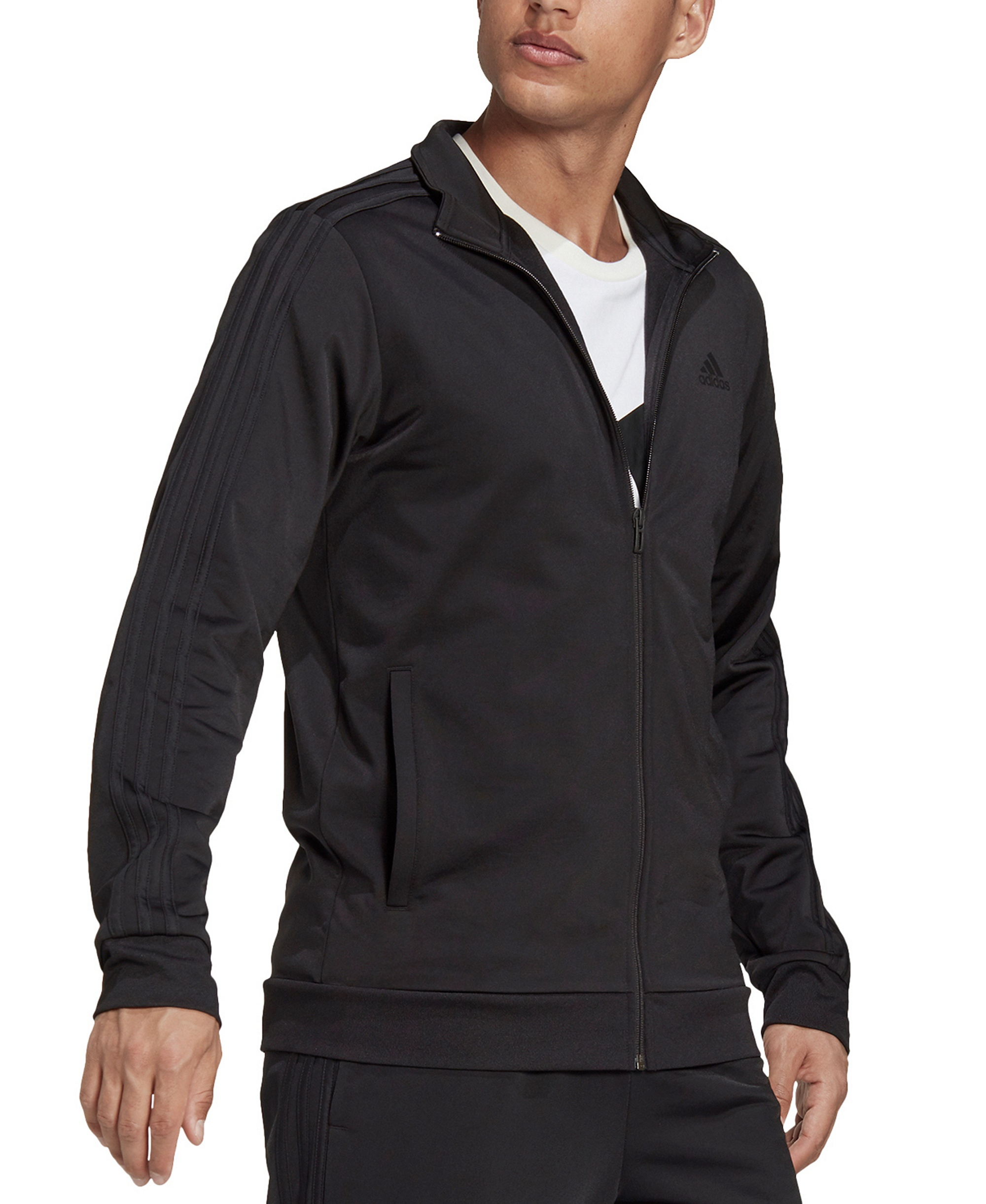 adidas Men's Tricot Track Jacket - Black/Black