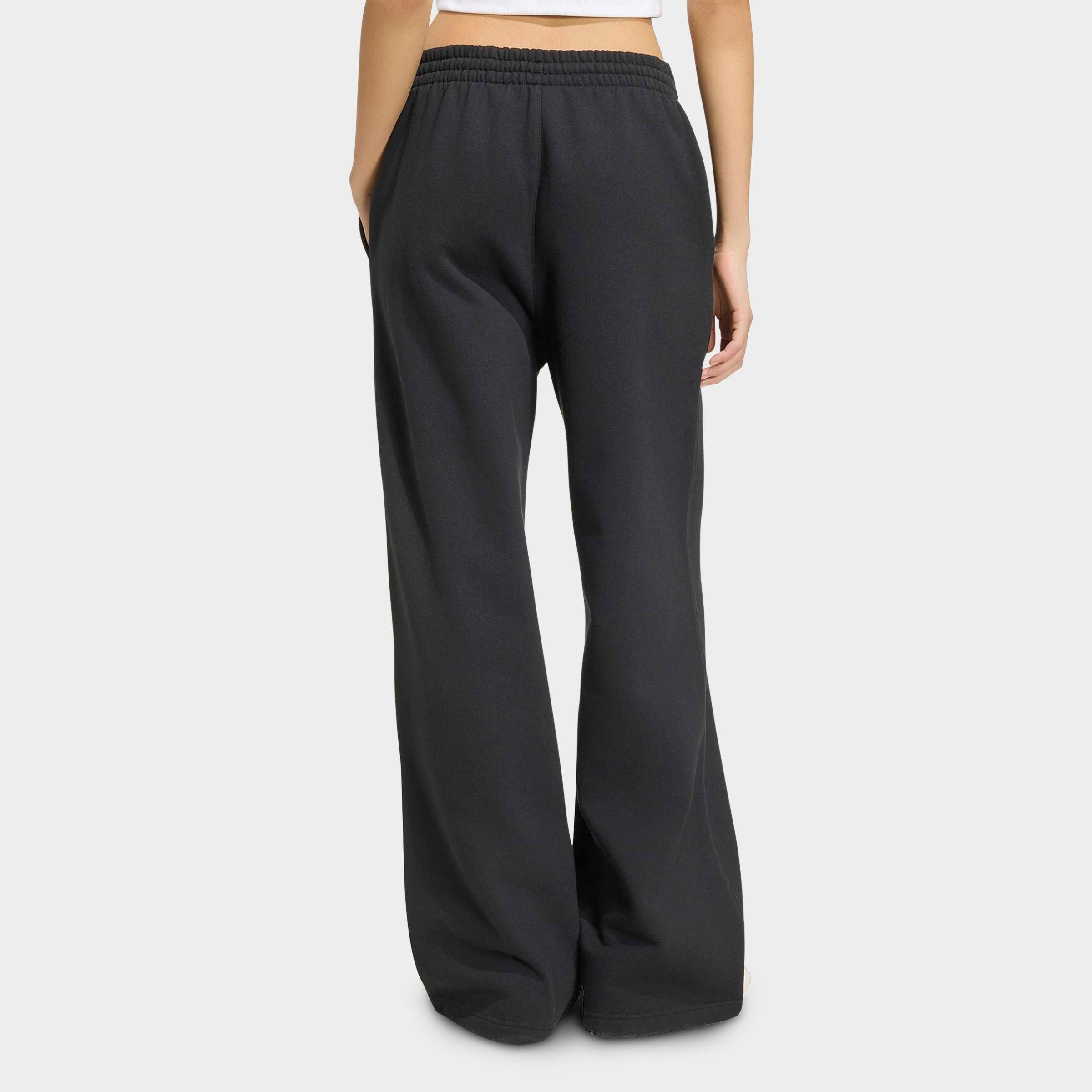Women's adidas Originals Essentials Fleece Wide Leg Pants - Black