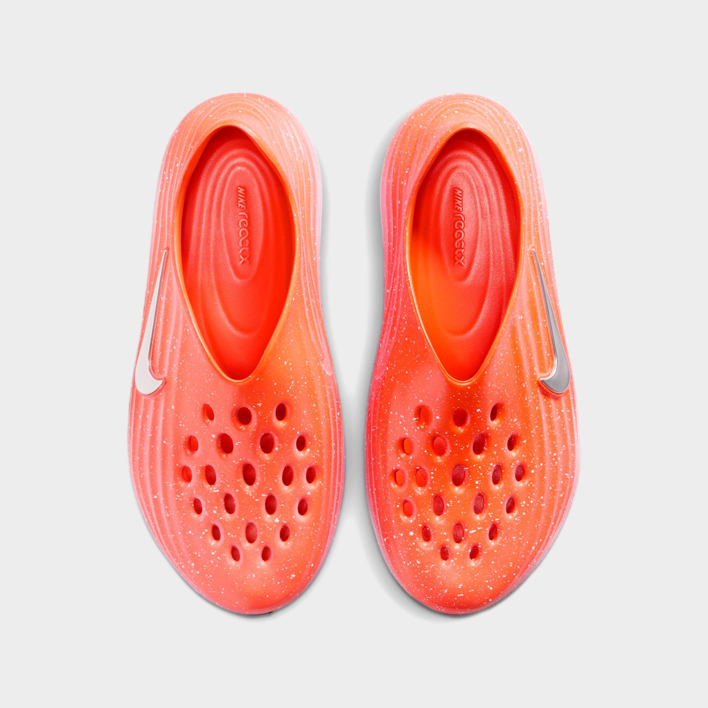 Men's Nithtke ReactX Rejuven8 Recovery Casual Shoes - Part 1 - Safety Orange/Court Purple/White/Metallic Silver - Top view