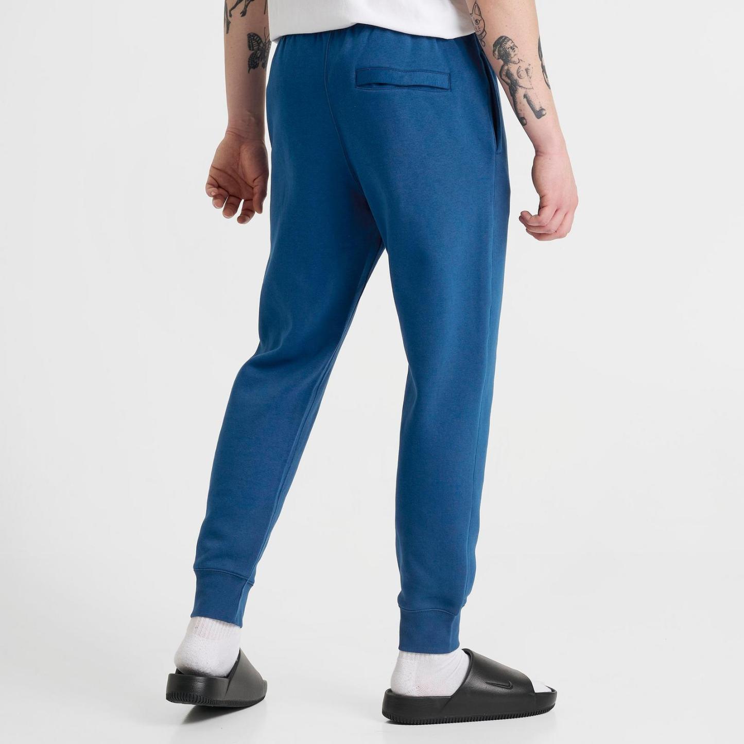 Men's Nike Club Fleece Premium Jogger Pants - Court Blue/Court Blue