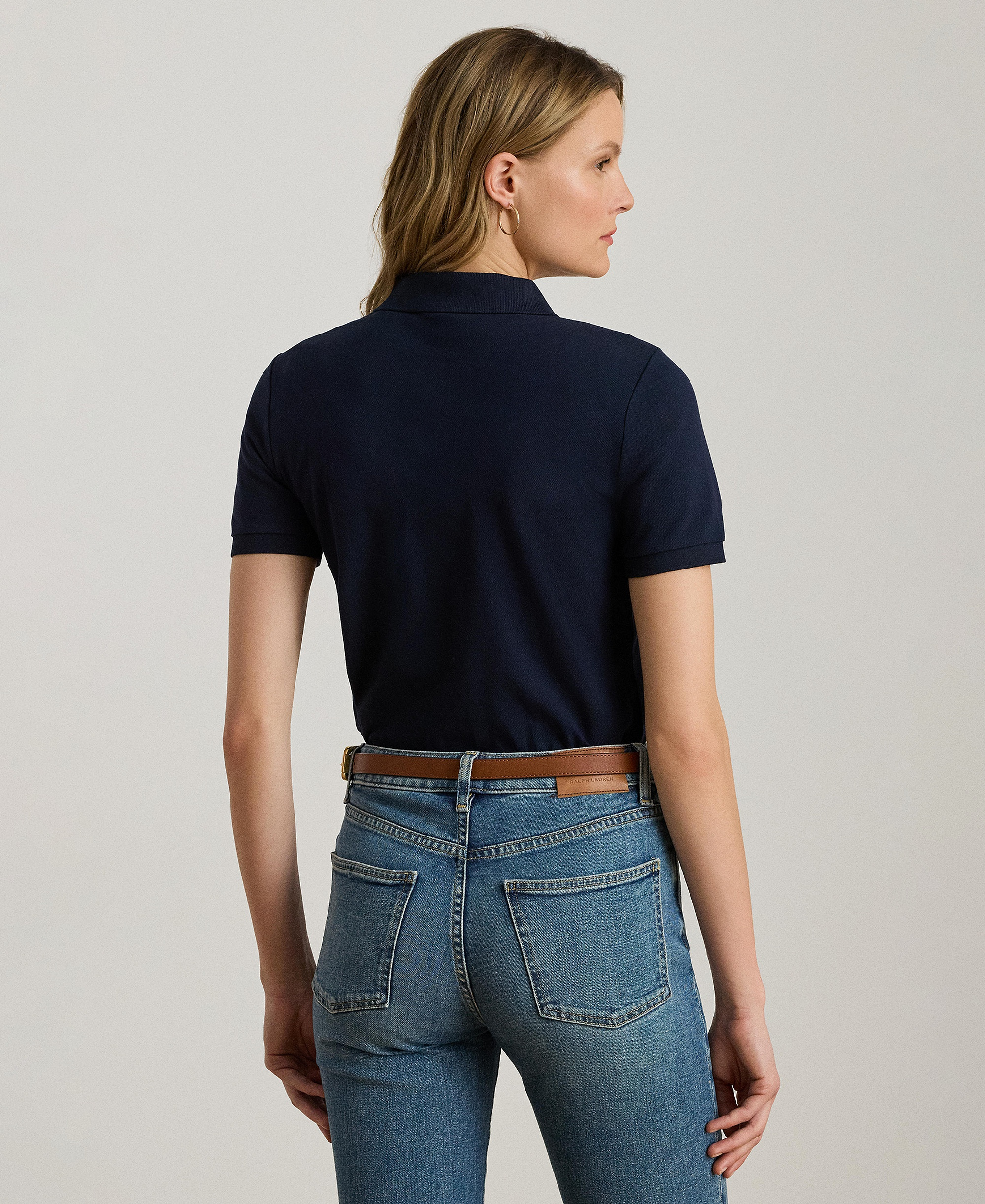 Lauren Ralph Lauren Piqué Polo Shirt - Lauren Navy