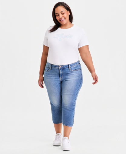 Levi's 311 Shaping Skinny Mid Rise Capri Jeans - Camp Denim