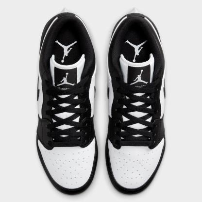 Men's Jordan 1 Low TD Football Cleats - White/Black/Black - view 5