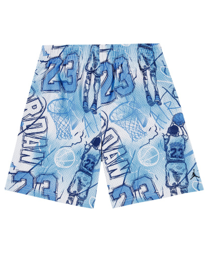 Jordan Boys' 8-20 Notebook Doodle Printed Shorts - Blue