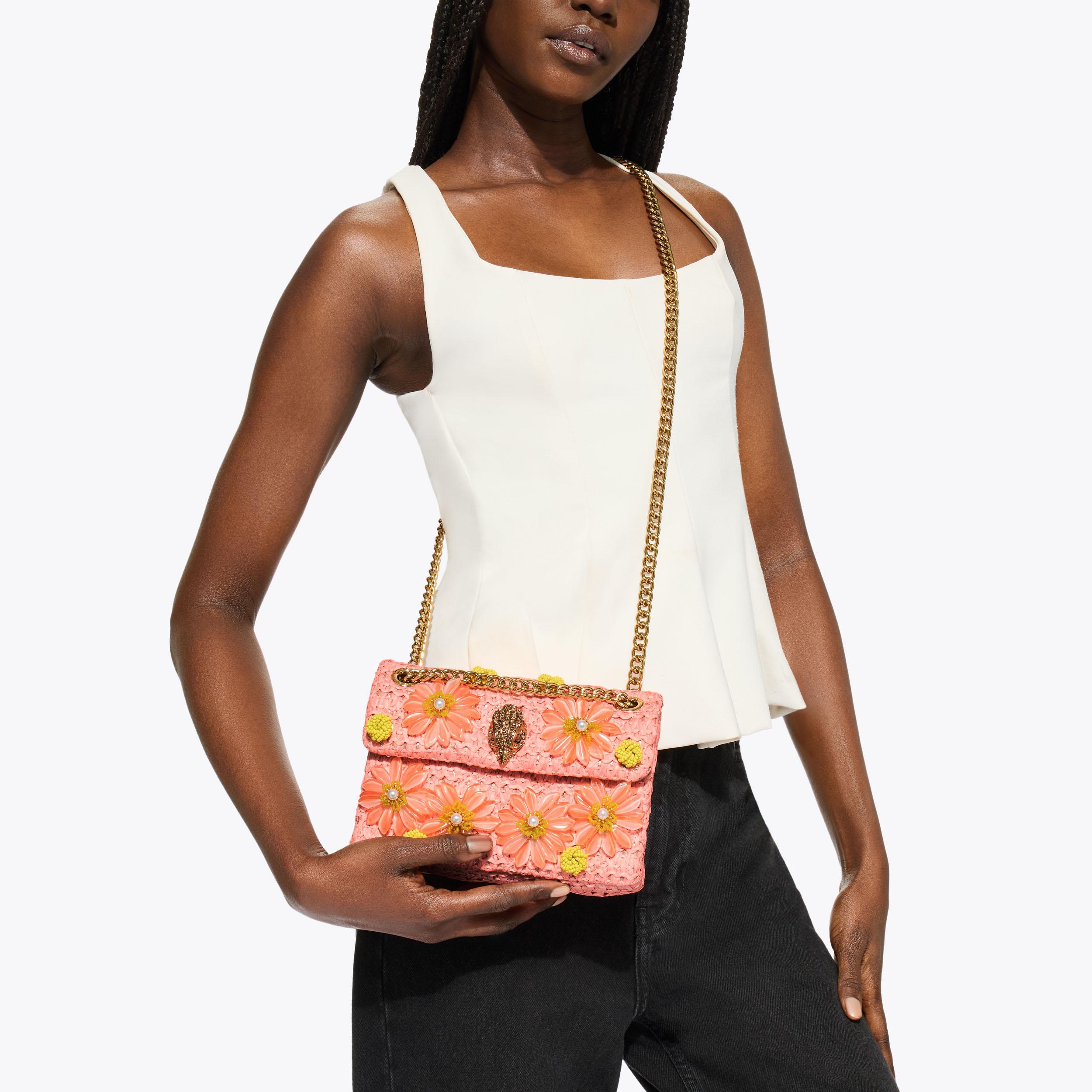 Kurt Geiger London Mini Raffia Kensington Bag - Multi Colored - view 7