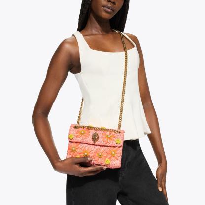 Kurt Geiger London Mini Raffia Kensington Bag - Multi Colored - view 7