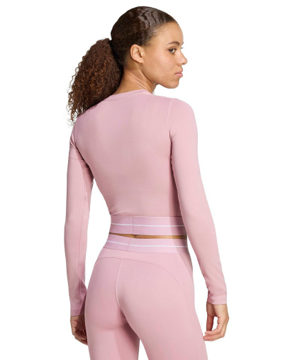 adidas Women's Hyperglam Cropped Training T-Shirt - Magic Mauve