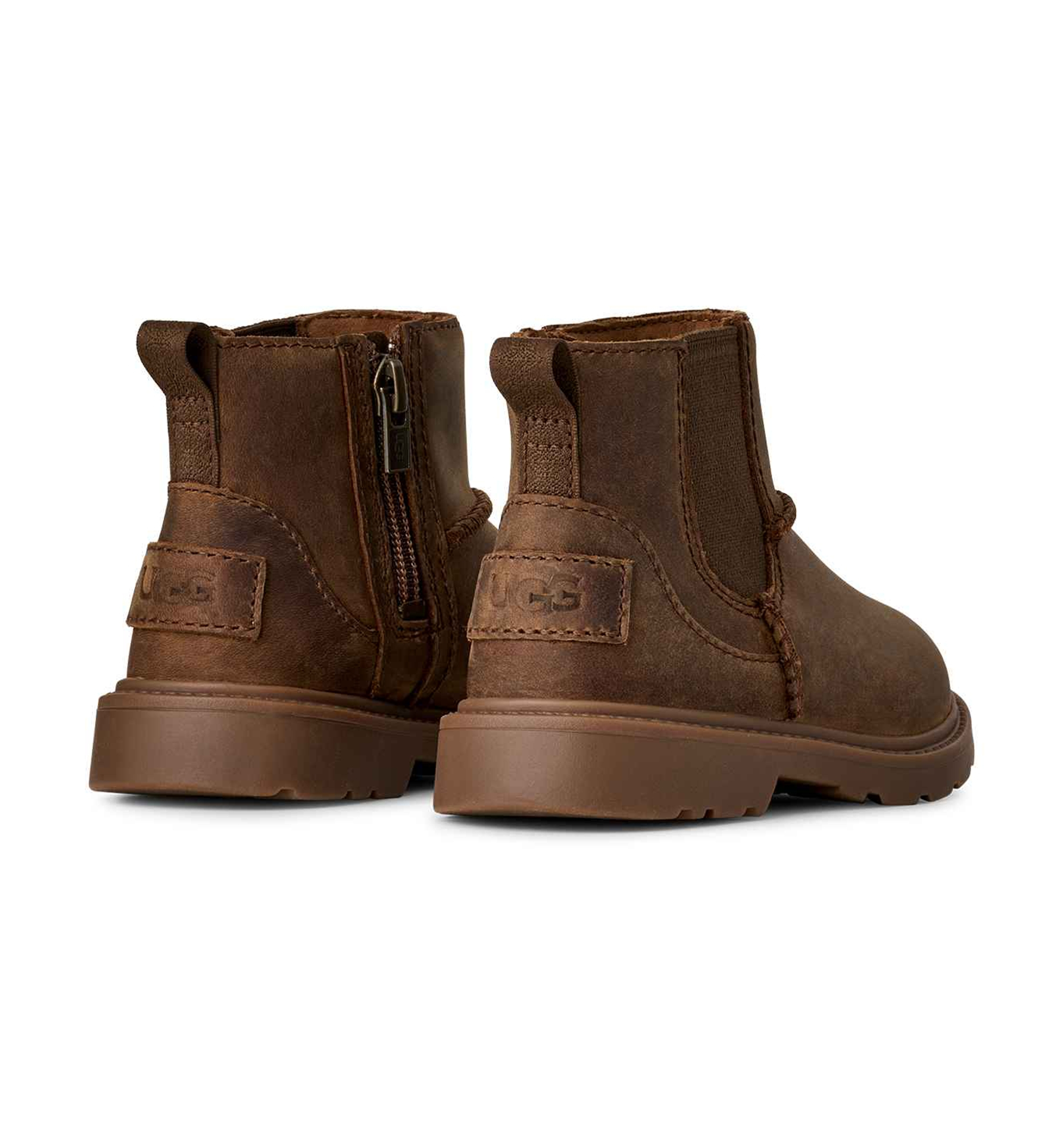 UGG® Toddler Kids Perry Weather Chelsea Zipper Booties - Walnut