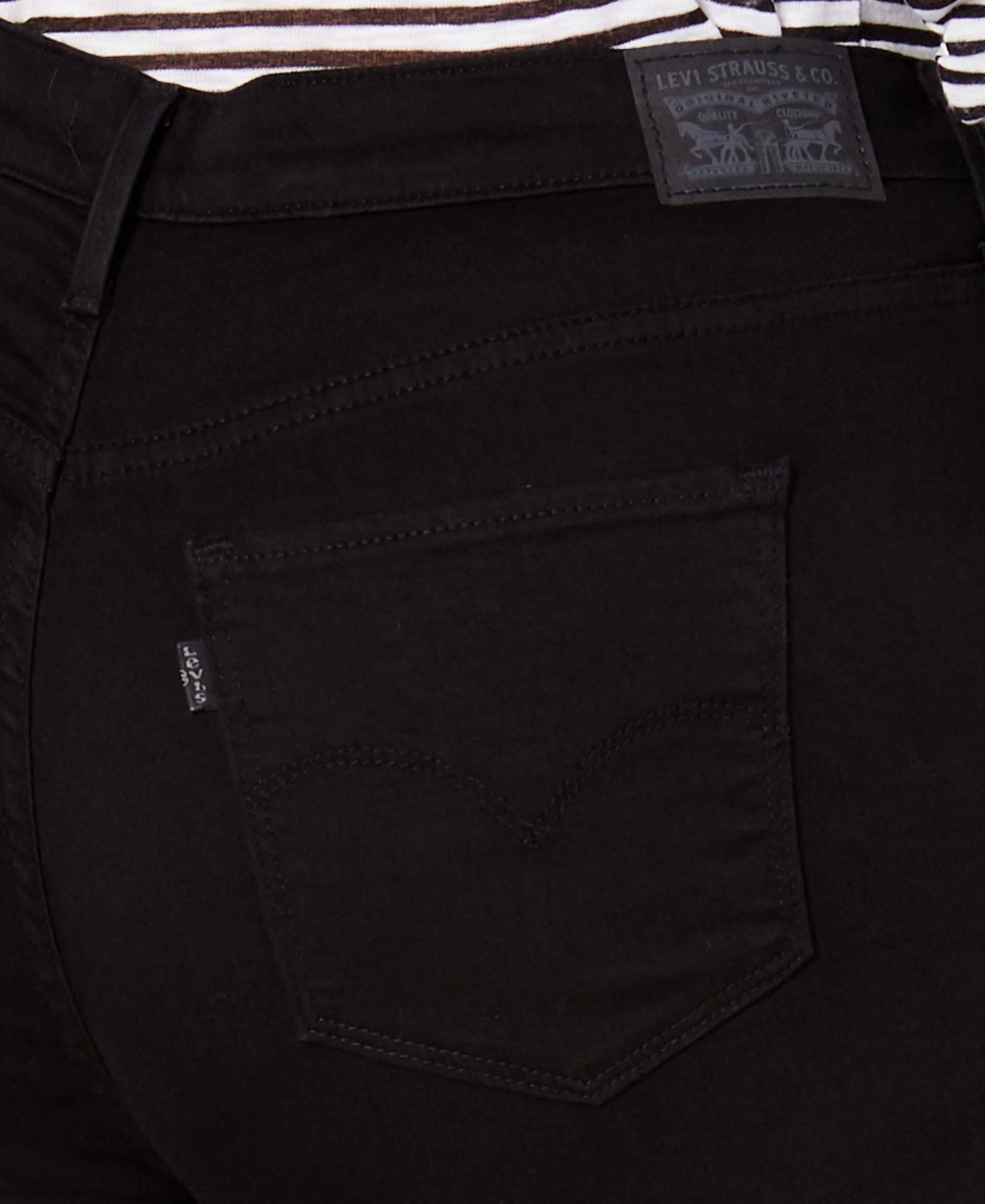 Levi's Trendy Plus Size 721 High-Rise Skinny Jeans - Black Peony