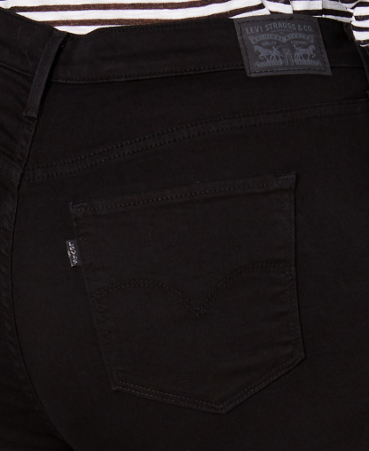 Levi's Trendy Plus Size 721 High-Rise Skinny Jeans - Black Peony