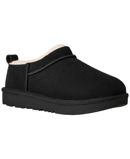 UGG® Kids' Classic Micro Slip-On Booties - Black